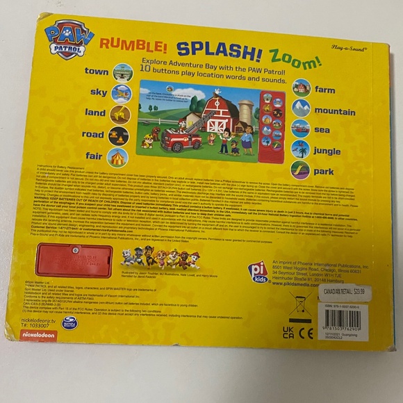 Paw Patrol Sound Book 🖤3 for 10🖤 - Picture 2 of 2